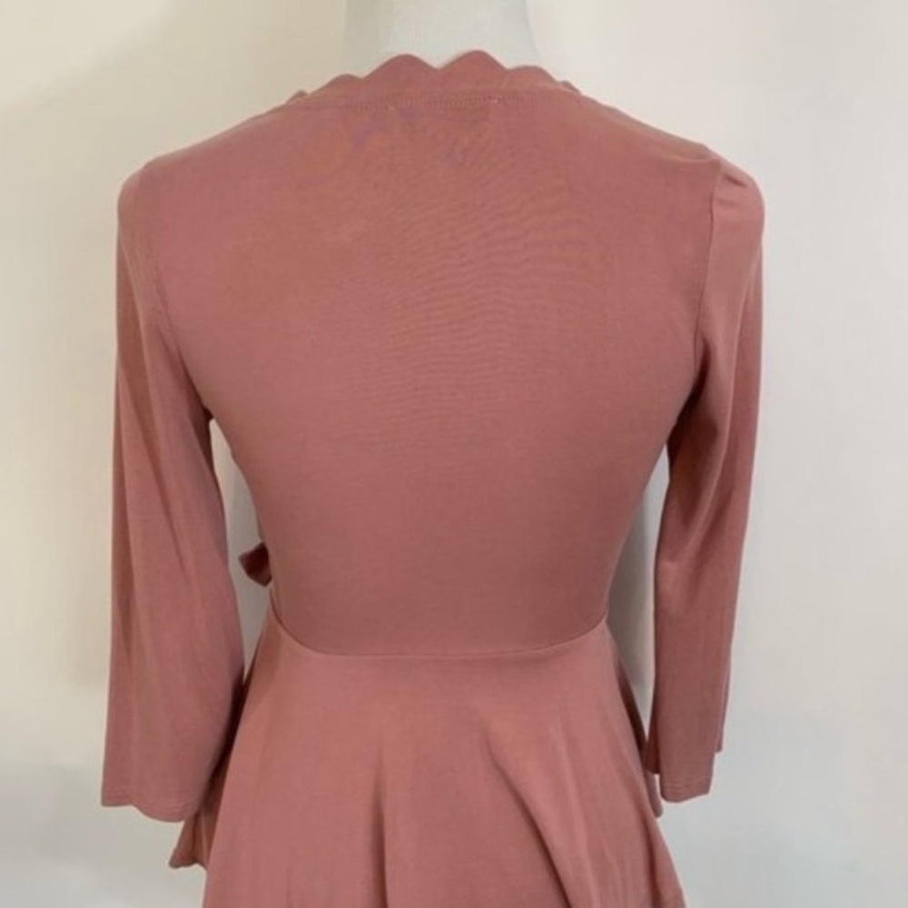 Anthropologie Scalloped Wrap Top - Picture 3 of 3